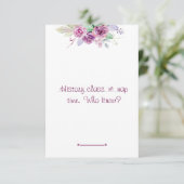 Bloemen waterverf leraar geschiedenis waardering bedankkaart (Staand voorkant)