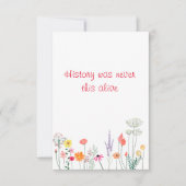 Bloemen waterverf leraar geschiedenis waardering bedankkaart (Voorkant)