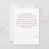 Bloemen waterverf leraar geschiedenis waardering bedankkaart (Achterkant)