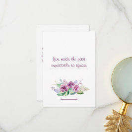 Bloemen waterverf leraar geschiedenis waardering bedankkaart