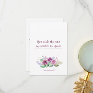 Bloemen waterverf leraar geschiedenis waardering bedankkaart