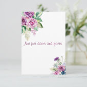 Bloemen waterverf leraar geschiedenis waardering bedankkaart (Staand voorkant)