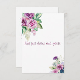 Bloemen waterverf leraar geschiedenis waardering bedankkaart