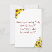 Bloemen waterverf leraar geschiedenis waardering bedankkaart (Voorkant)