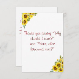 Bloemen waterverf leraar geschiedenis waardering bedankkaart