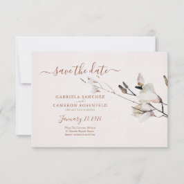 Bloemen Waterverf Magnolia Terracotta