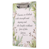 Bloemen waterverf met bijbel, klembord (Links)