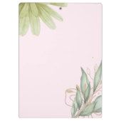 Bloemen waterverf met bijbel, klembord (Achterkant)