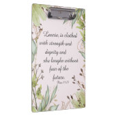 Bloemen waterverf met bijbel, klembord (Rechts)