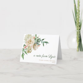 Bloemen Waterverf Micha 6:8 Gepersonaliseerde Note Bedankkaart