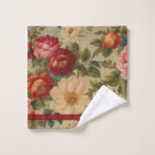 Bloemen Waterverf  Modern Collectie Bad Handdoek (Wasdoekje)
