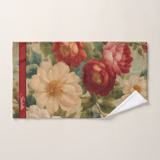 Bloemen Waterverf  Modern Collectie Bad Handdoek (Handdoek)