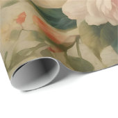 Bloemen Waterverf Modern Collectie Cadeaupapier (Rol Hoek)