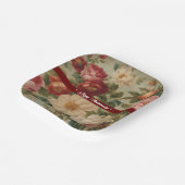 Bloemen Waterverf Modern Collectie Papieren Bordje (Gebogen)