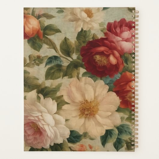 Bloemen Waterverf  Modern Collectie Planner (Achterkant)