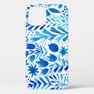 Bloemen Waterverf Planten Naadloze Textuur Case-Mate iPhone Case