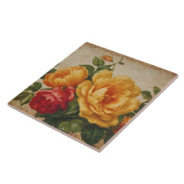 Bloemen Waterverf  Populair Collectie Tegeltje