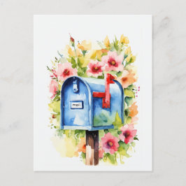 Bloemen Waterverf | Postbus Briefkaart