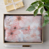 Bloemen Waterverf print tissuepapier (Geschenk)