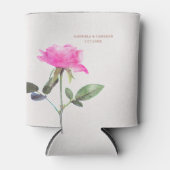 Bloemen Waterverf Roos Terracotta Bruiloft Blikjeskoeler (Voorkant)