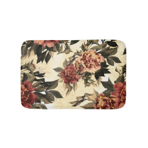 Bloemen Waterverf Rozen, pioenen patroon. Badmat