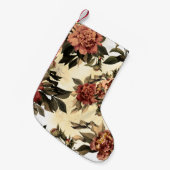 Bloemen Waterverf Rozen, pioenen patroon. Kleine Kerstsok (Voorkant (Hangend))
