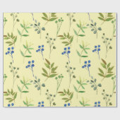 Bloemen Waterverf Schattigee Gift Ideeën 1 Cadeaupapier (Vlak)