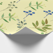 Bloemen Waterverf Schattigee Gift Ideeën 1 Cadeaupapier (Hoek)