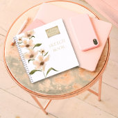 Bloemen Waterverf Schetsboek Rustieke Naam Notitieboek