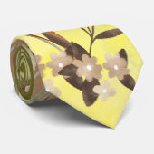 Bloemen waterverf stropdas (Opgerold)