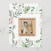 Bloemen Waterverf sympathie dank u kaart (Voorkant / Achterkant)