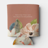 Bloemen Waterverf Terracotta bruiloft met liefde Blikjeskoeler (Achterkant)