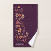Bloemen Waterverf Thanksgiving Diner Handdoek (Handdoek)