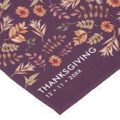 Bloemen Waterverf Thanksgiving Diner Korte Tafelloper (Hoek)