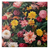 Bloemen Waterverf  Trendy Collectie Tegeltje (Voorkant)