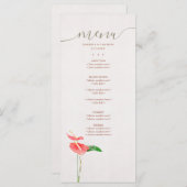 Bloemen Waterverf Tropische Laceleaf bruiloft (Voorkant / Achterkant)