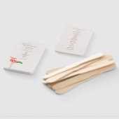 Bloemen Waterverf Tropische Laceleaf bruiloft Handwaaier (Niet-gemonteerd)