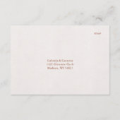 Bloemen Waterverf Tropische Laceleaf bruiloft Informatiekaartje (Achterkant)