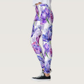 Bloemen Waterverf Tulp Vrouwen Leggings (Links)