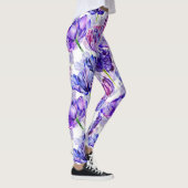 Bloemen Waterverf Tulp Vrouwen Leggings (Rechts)