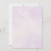 Bloemen Waterverf Wildflower Geometrische bruiloft Kaart (Achterkant)