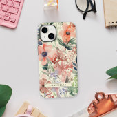 Bloemen Waterverf Wildflower gepersonaliseerd Case-Mate iPhone Case