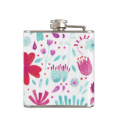 Bloemen Waterverf Wildflower Heupfles (Achterkant)