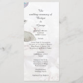 Bloemen waterverf wildflower roos pioen bruiloft programmakaart (Achterkant)