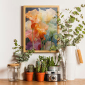 Bloemen Waterverf Wipsy Datura Elegant Modern Perfect Poster