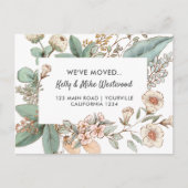 bloemen We hebben New House verplaatst Briefkaart (Voorkant)