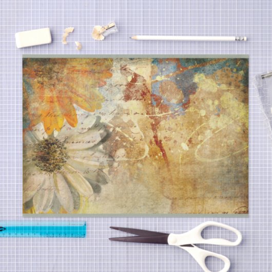 bloemen - Weefpapier Tissuepapier (Craft)