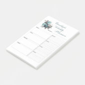 Bloemen Weekly Planner gepersonaliseerd Post-it® Notes (Schuin)