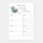 Bloemen Weekly Planner gepersonaliseerd Post-it® Notes (Voorkant)