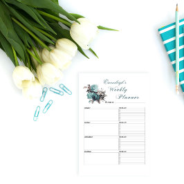 Bloemen Weekly Planner gepersonaliseerd Post-it® Notes